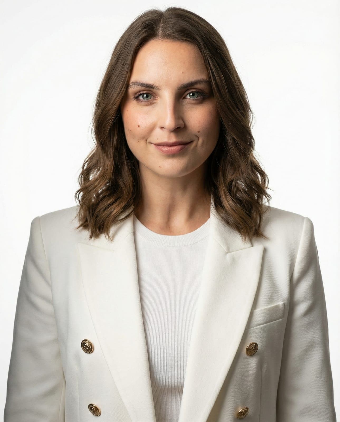 Blazer Bianco Strutturato