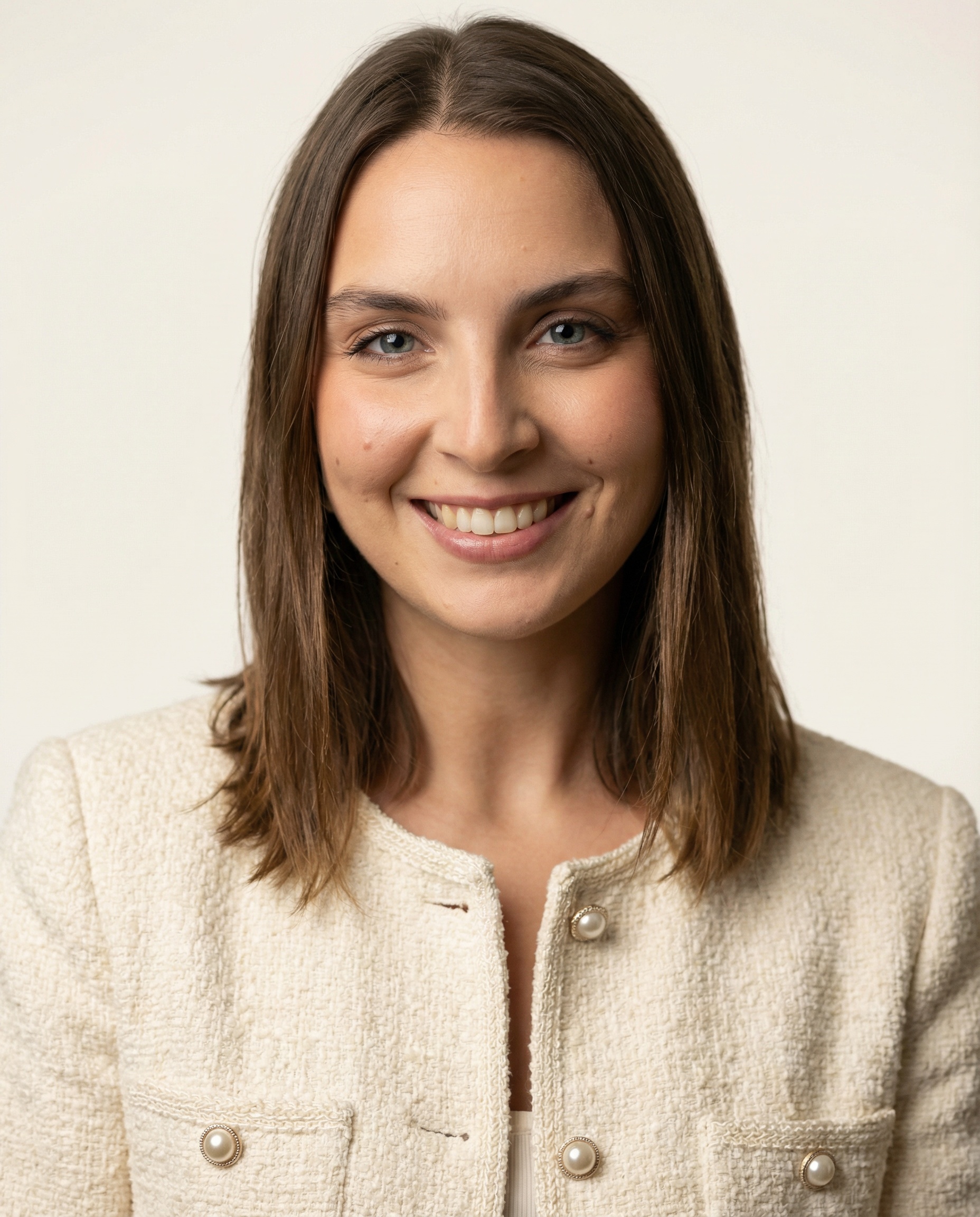 Giacca Bouclé Panna