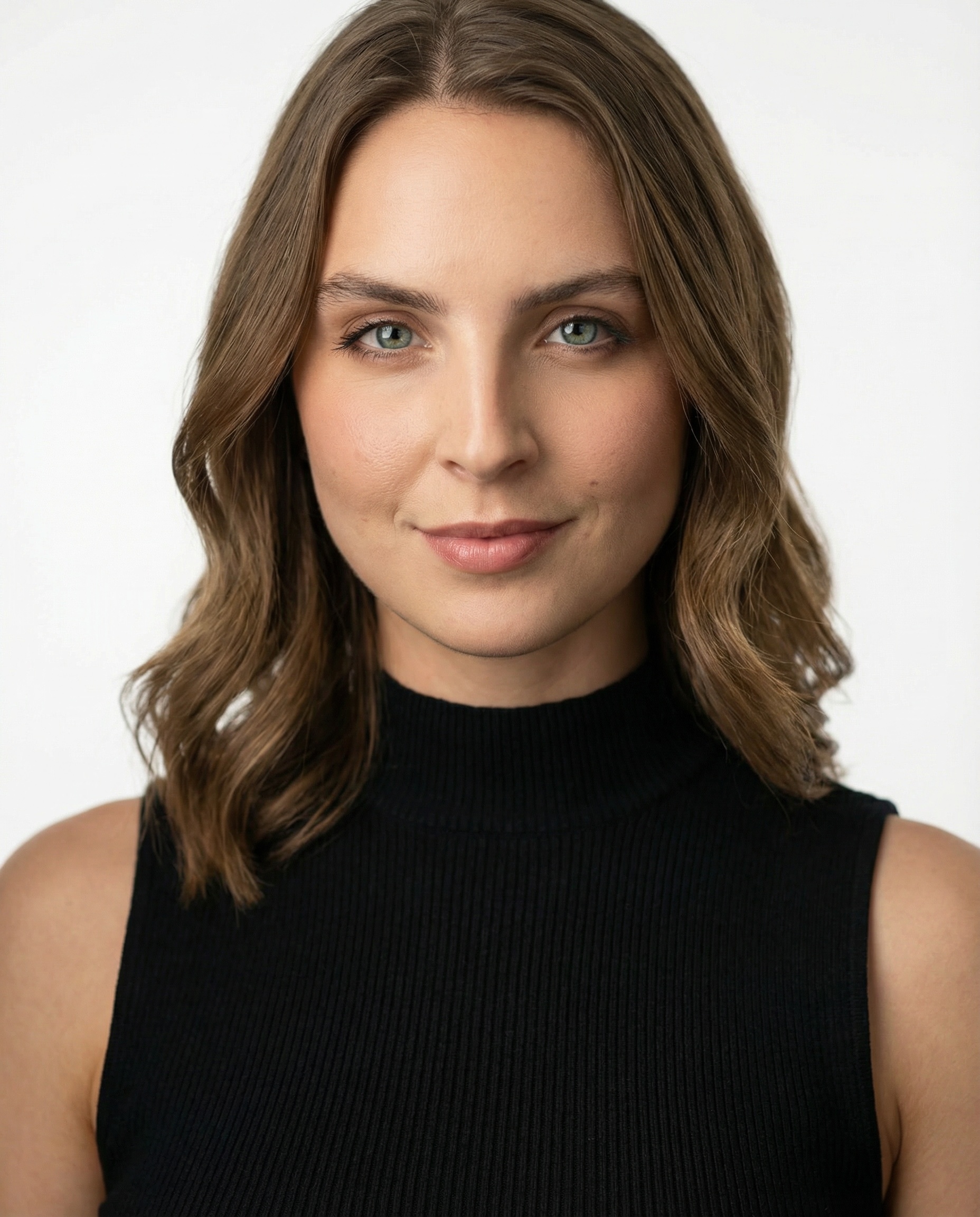 Top Collo Alto Smanicato