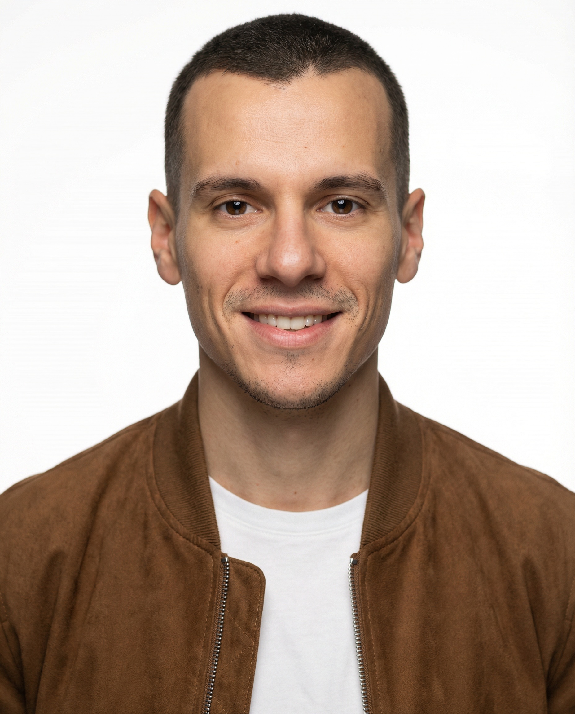 Bomber in Camoscio Marrone