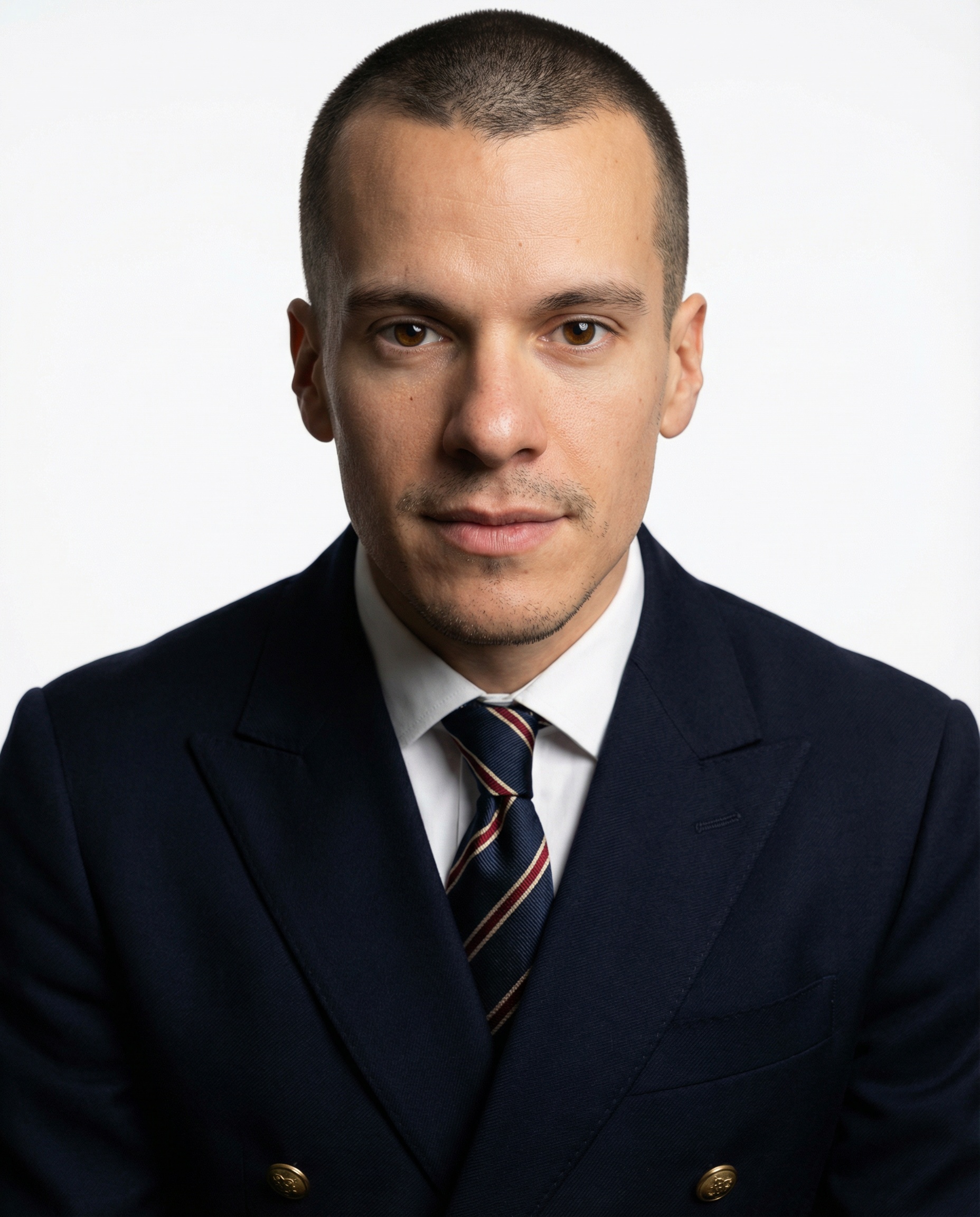 Blazer Blu Navy con Bottoni Dorati